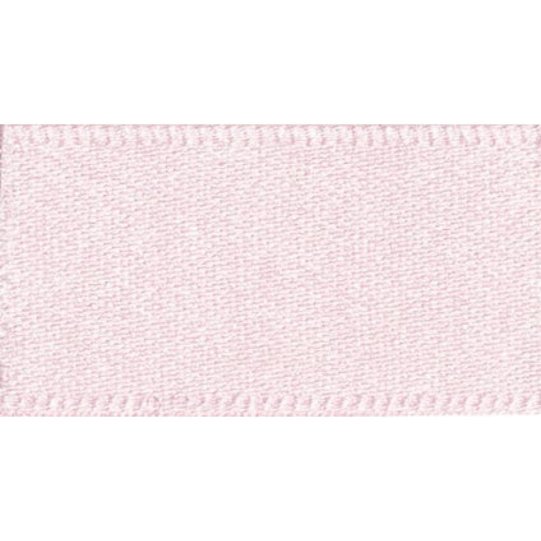 Berisfords Ribbon Double Faced Satin Ribbon Pale Pink: 35mm wide. Price per metre.  - The Sewing Studio