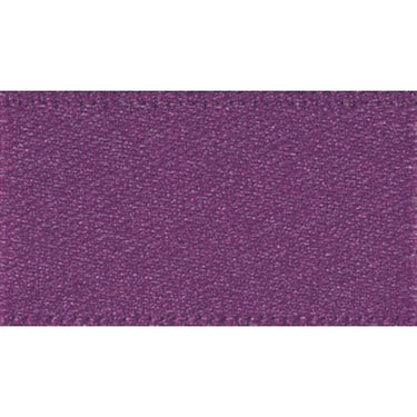 Berisfords Ribbon Double Faced Satin Ribbon Plum Purple: 10mm Wide. Price per metre.  - The Sewing Studio for sale UK - The Sewing Studio