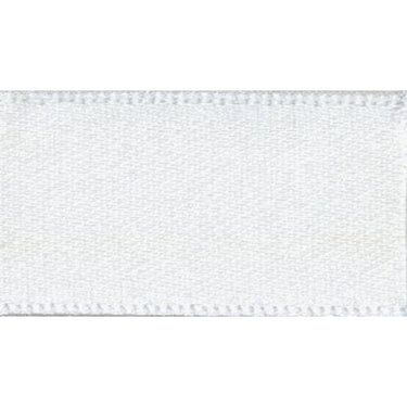 Berisfords Ribbon Double Faced Satin Ribbon: White: 50mm wide. Price per metre.  - The Sewing Studio for sale UK - The Sewing Studio