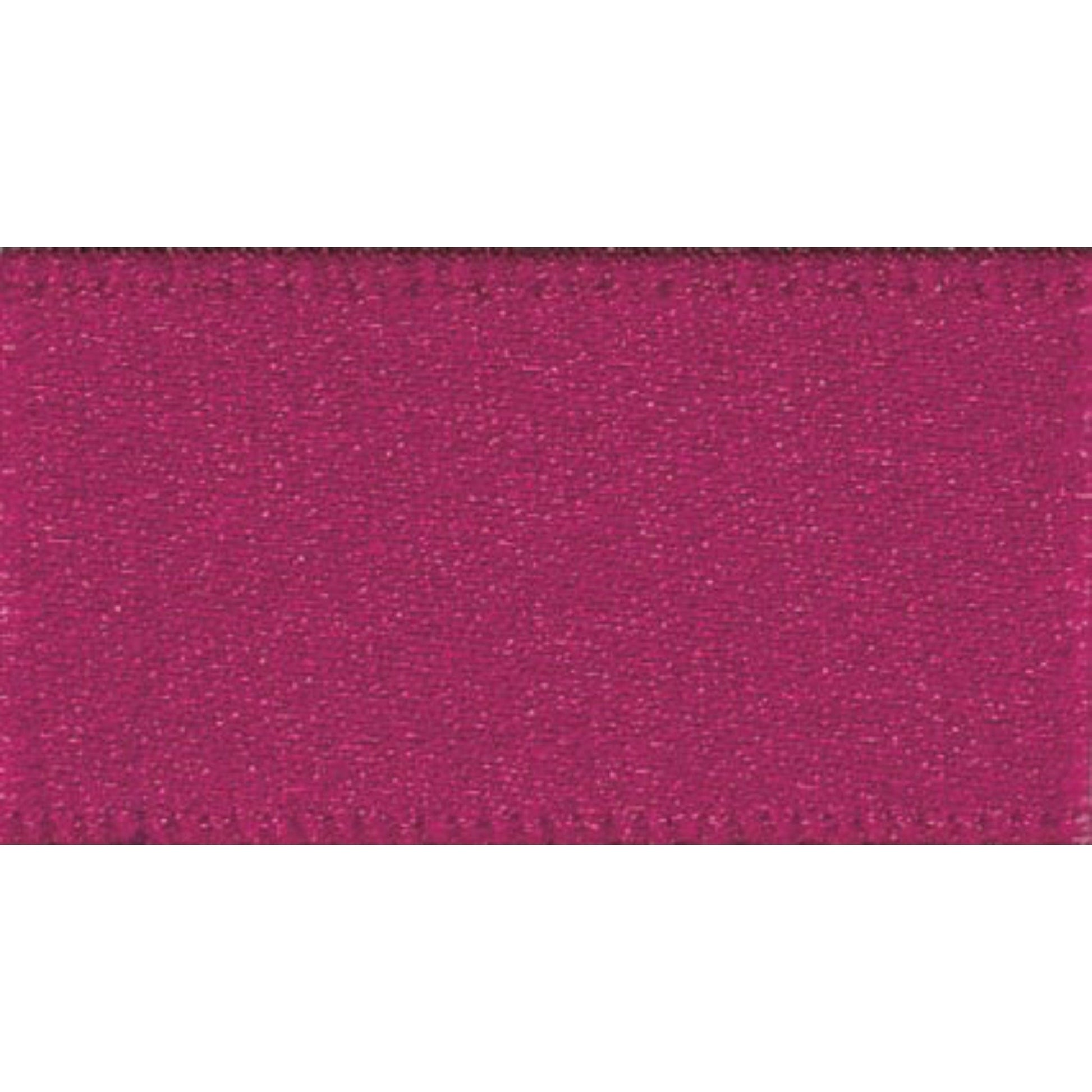 Berisfords Ribbon Double Faced Satin Ribbon Wine: 3mm Wide. Price per metre.  - The Sewing Studio