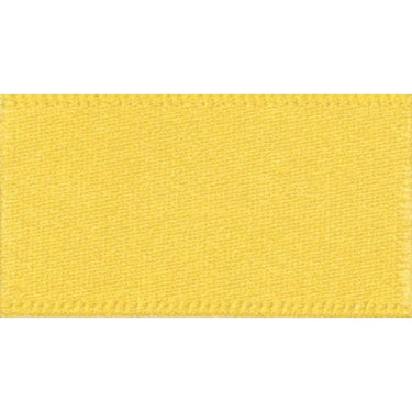 Berisfords Ribbon Double Faced Satin Ribbon Yellow: 25mm wide. Price per metre.  - The Sewing Studio for sale UK - The Sewing Studio