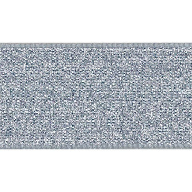 Berisfords Ribbon Lamé Ribbon: Silver: 25mm wide. Price per metre.  - The Sewing Studio for sale UK - The Sewing Studio