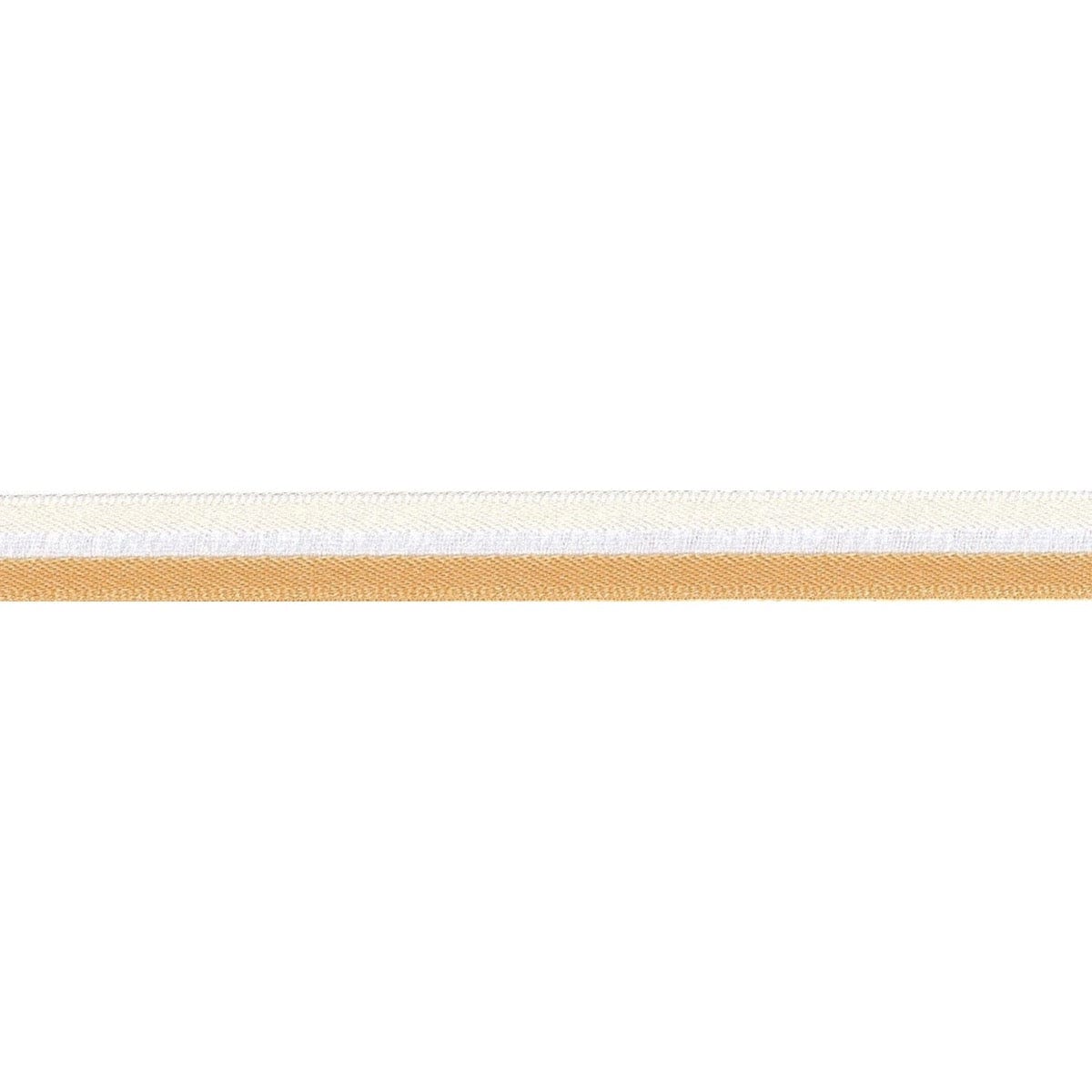 Berisfords Ribbon Orange and White Ribbon: 10mm wide. Price per metre.  - The Sewing Studio