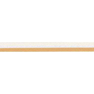 Berisfords Ribbon Orange and White Ribbon: 10mm wide. Price per metre.  - The Sewing Studio for sale UK - The Sewing Studio