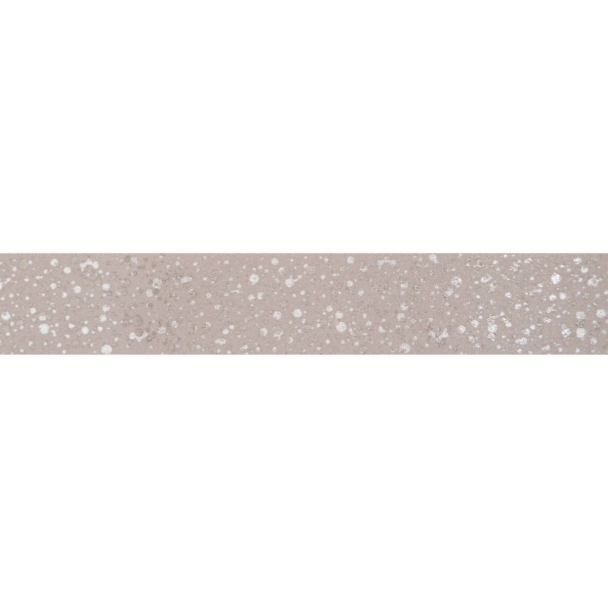 Berisfords Ribbon Sparkler Ribbon: Silver Grey With Silver Metallic: 15mm wide. Price per metre.  - The Sewing Studio