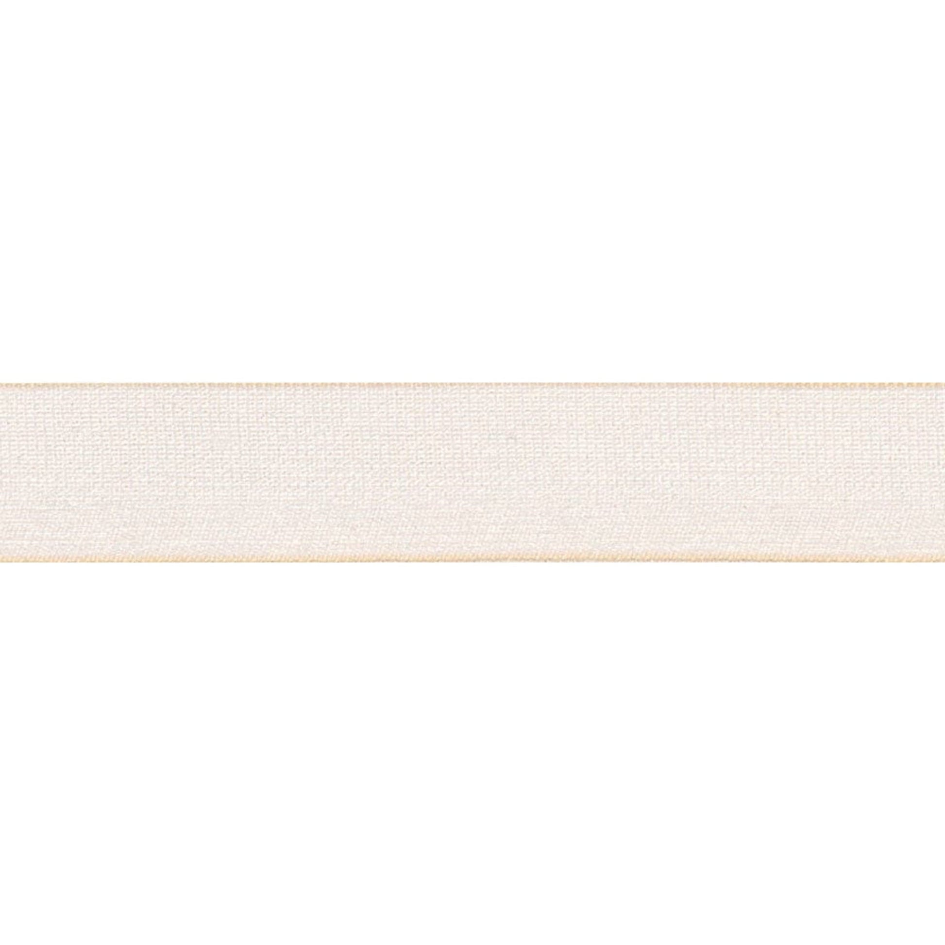 Berisfords Ribbon Super Sheer Ribbon: 15mm: Cream. Price per metre.  - The Sewing Studio