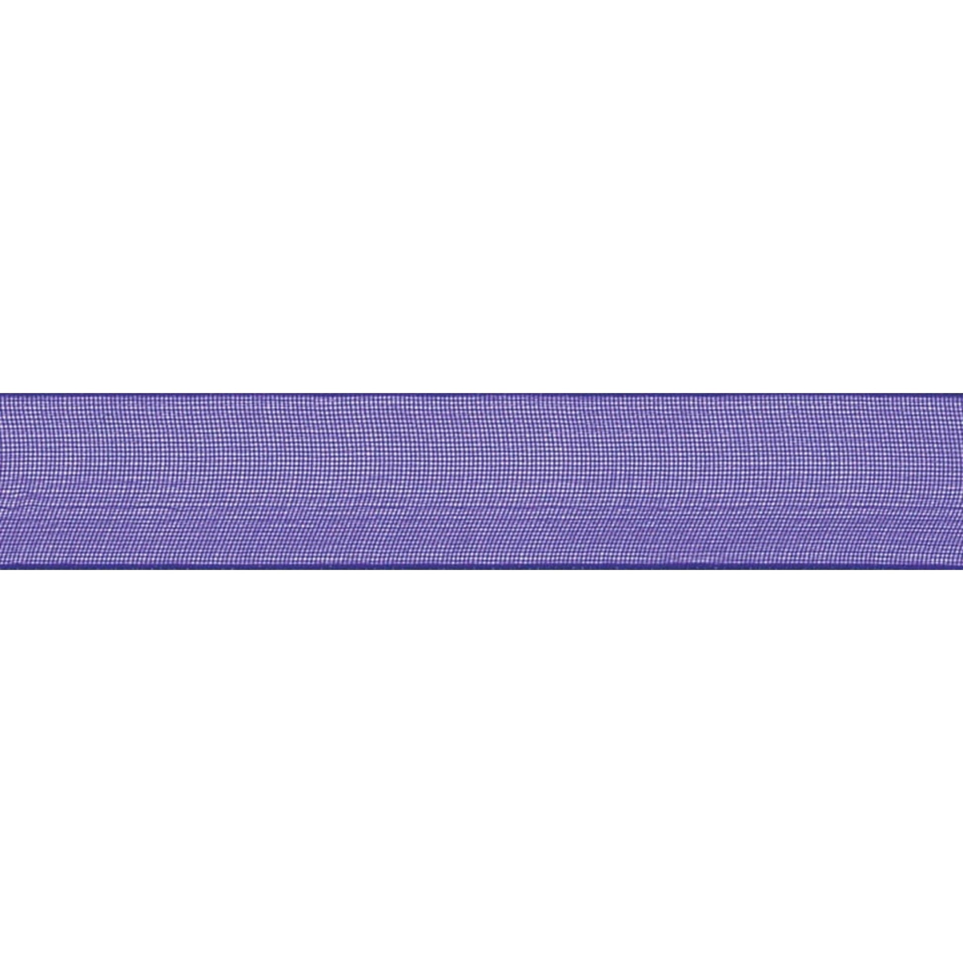 Berisfords Ribbon Super Sheer Ribbon: 15mm: Purple. Price per metre  - The Sewing Studio