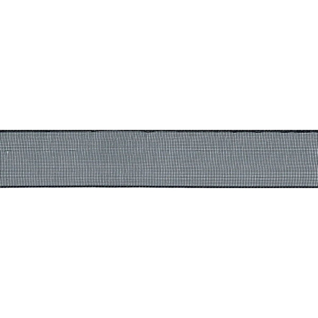 Berisfords Ribbon Super Sheer Ribbon: Black: 10mm wide. Price per metre.  - The Sewing Studio