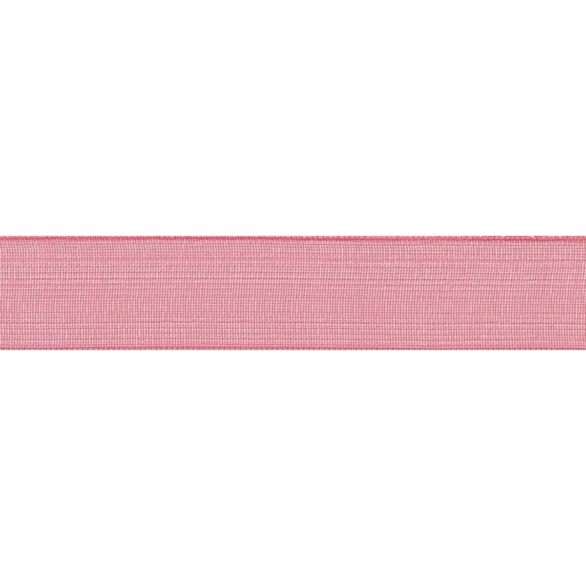 Berisfords Ribbon Super Sheer Ribbon: Dusky Pink: 10mm wide. Price per metre.  - The Sewing Studio