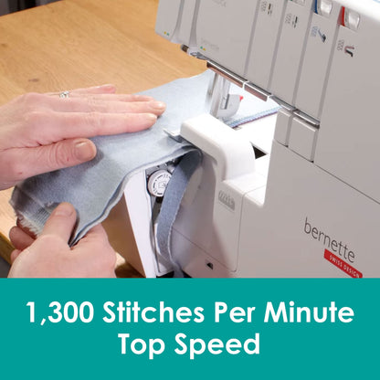 Bernette Sewing Machines Bernette B64 Airlock Overlocker Machine  - The Sewing Studio