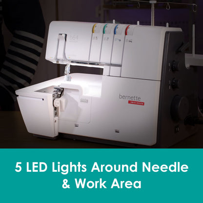Bernette Sewing Machines Bernette B64 Airlock Overlocker Machine  - The Sewing Studio