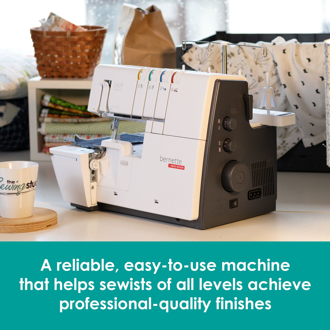 Bernette Sewing Machines Bernette B64 Airlock Overlocker Machine  - The Sewing Studio