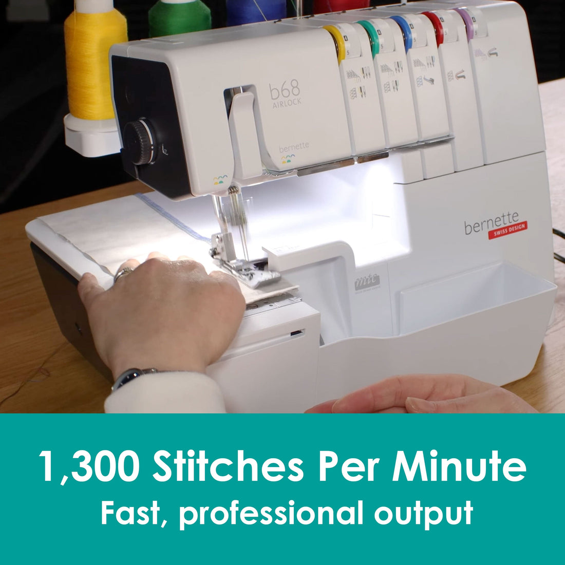 Bernette Sewing Machines Bernette B68 Airlock Overlocker & Coverstitch Machine  - The Sewing Studio