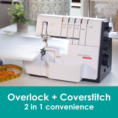 Bernette Sewing Machines Bernette B68 Airlock Overlocker & Coverstitch Machine  - The Sewing Studio
