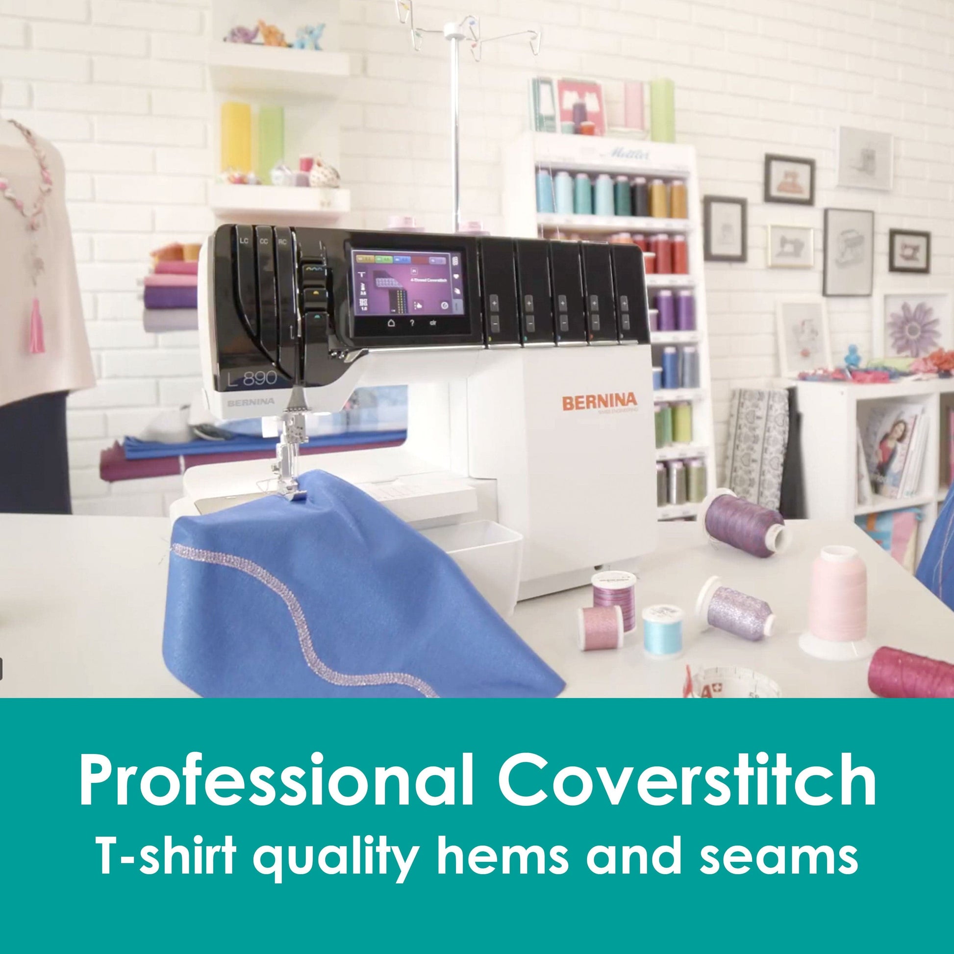 Bernina Sewing Machines Bernina L890 Overlocker & Coverstitch Machine  - The Sewing Studio