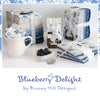 Moda Blueberry Delight Blossoms Sky 3034-13 Lifestyle Image