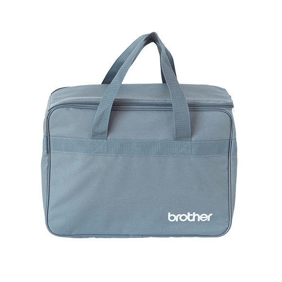 Blue bag with 'brother' branding on a white background