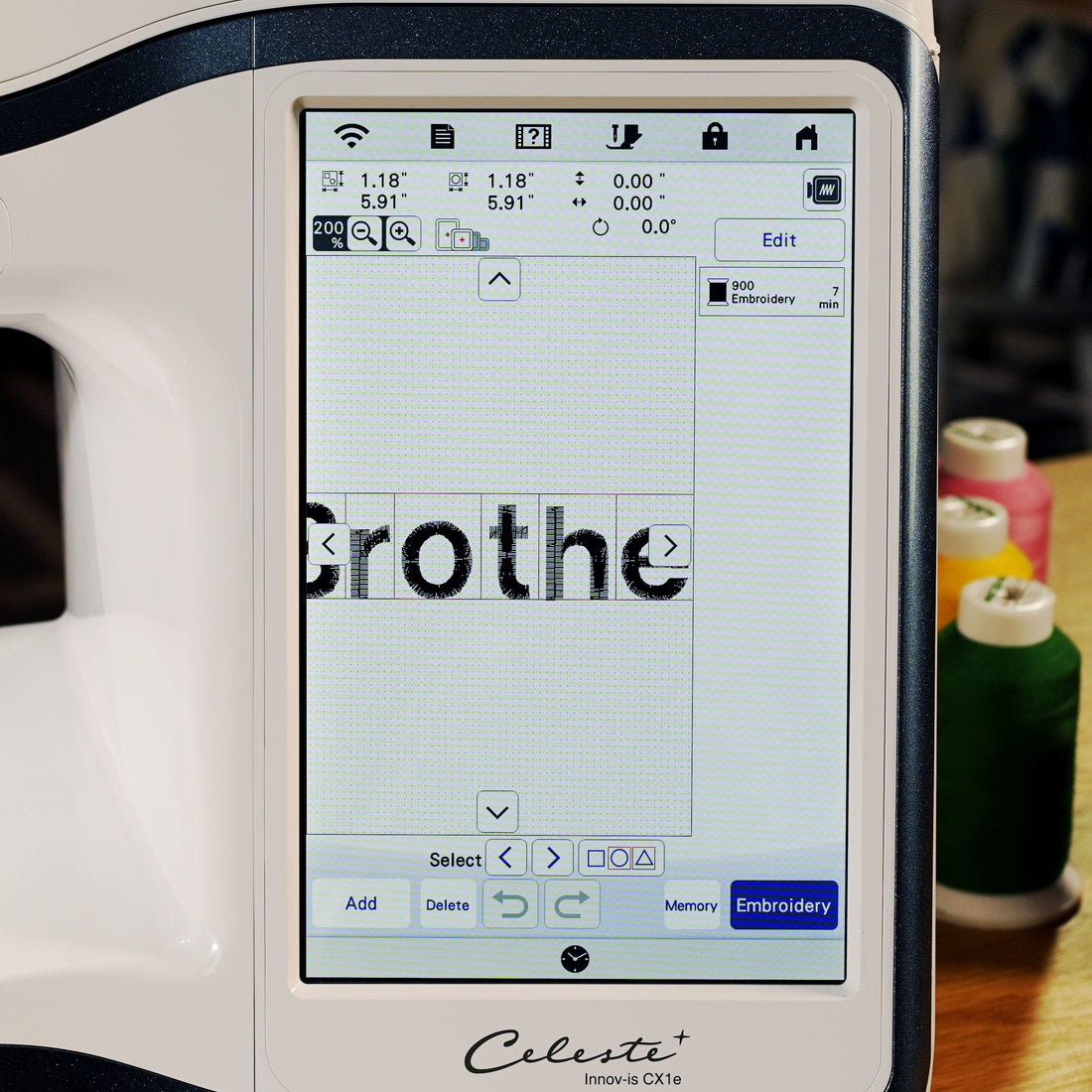 Brother Sewing Machines Brother Celeste CX1e Embroidery Machine  - The Sewing Studio