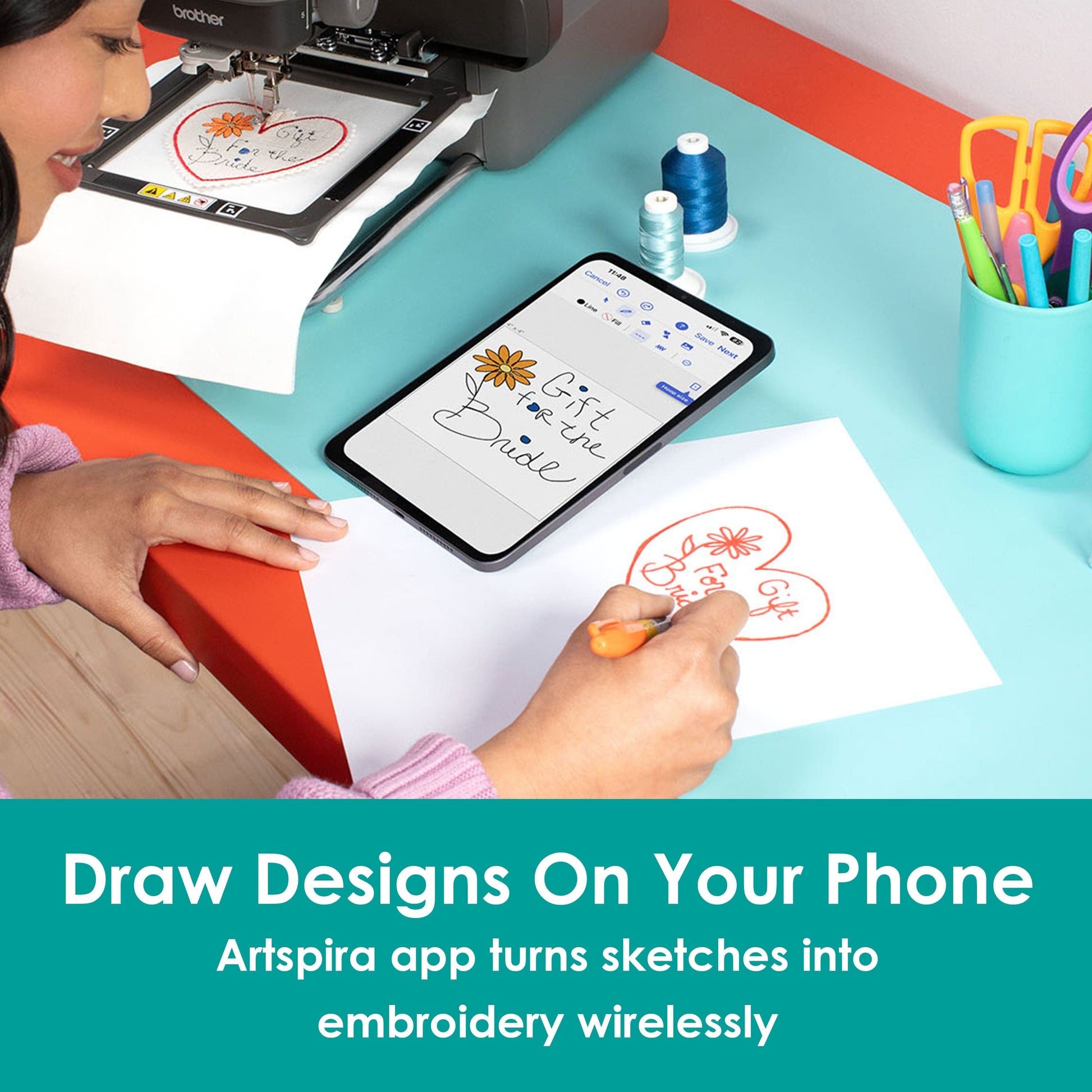 Brother Sewing Machines Brother Celeste CX1e Embroidery Machine  - The Sewing Studio