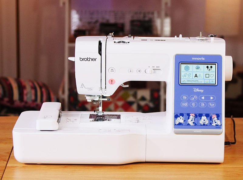 Combination sewing and embroidery machines