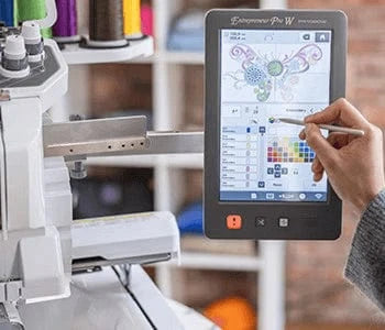 Brother Sewing Machines Brother Entrepreneur Pro W PR1060W 10-Needle Embroidery Machine  - The Sewing Studio