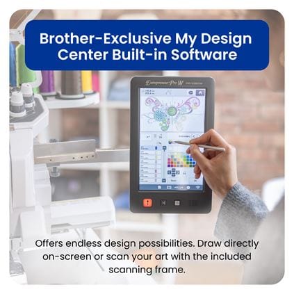 Brother Sewing Machines Brother Entrepreneur Pro W PR1060W 10-Needle Embroidery Machine  - The Sewing Studio