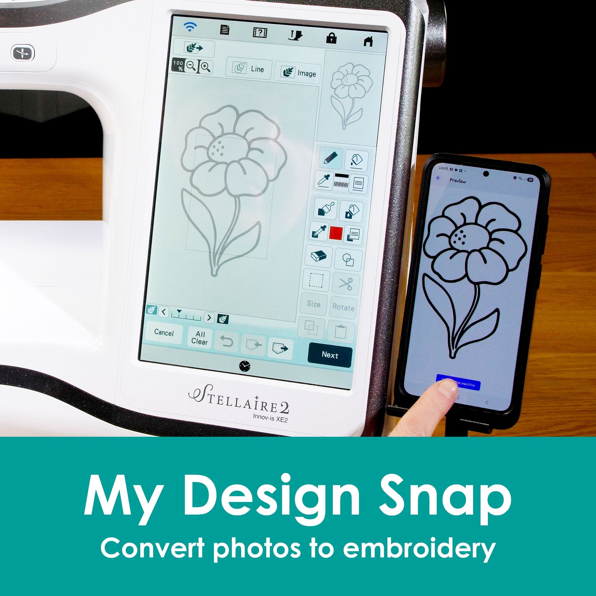 Brother Sewing Machines Brother Innov-is Stellaire XE2 Embroidery Only Machine  - The Sewing Studio