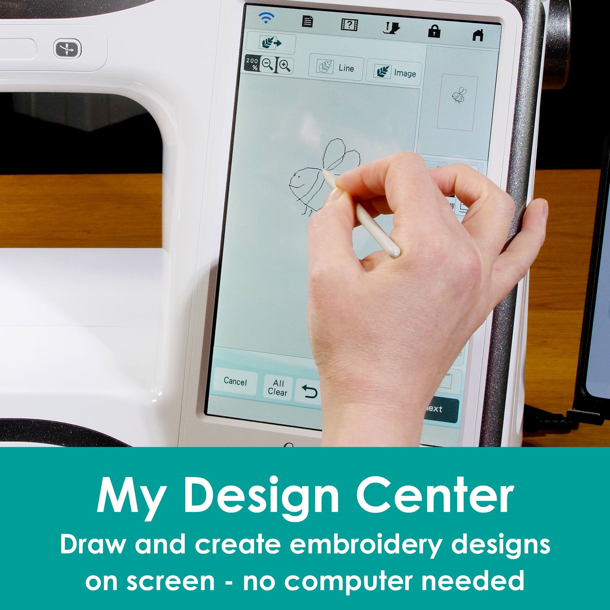 Brother Sewing Machines Brother Innov-is Stellaire XE2 Embroidery Only Machine  - The Sewing Studio