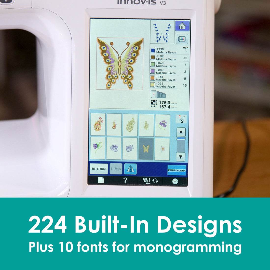 Brother Sewing Machines Brother Innov-is V3LE Embroidery Machine  - The Sewing Studio