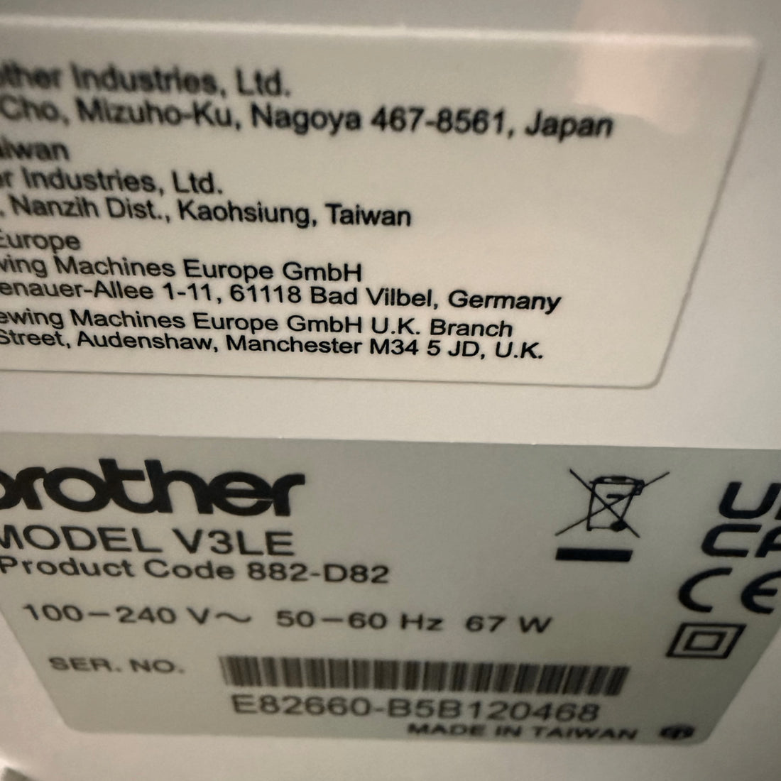 Brother Sewing Machines Brother Innov-is V3LE Embroidery Only Machine CUSTOMER RETURN  - The Sewing Studio