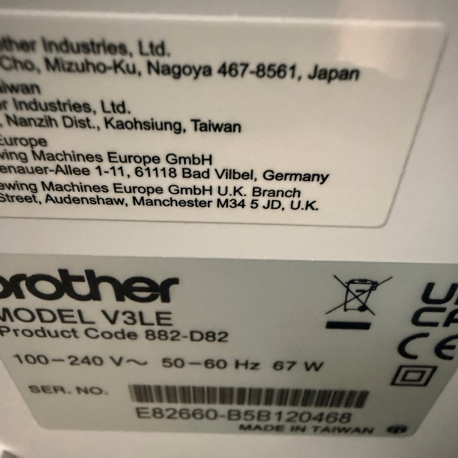 Brother Sewing Machines Brother Innov-is V3LE Embroidery Only Machine CUSTOMER RETURN  - The Sewing Studio