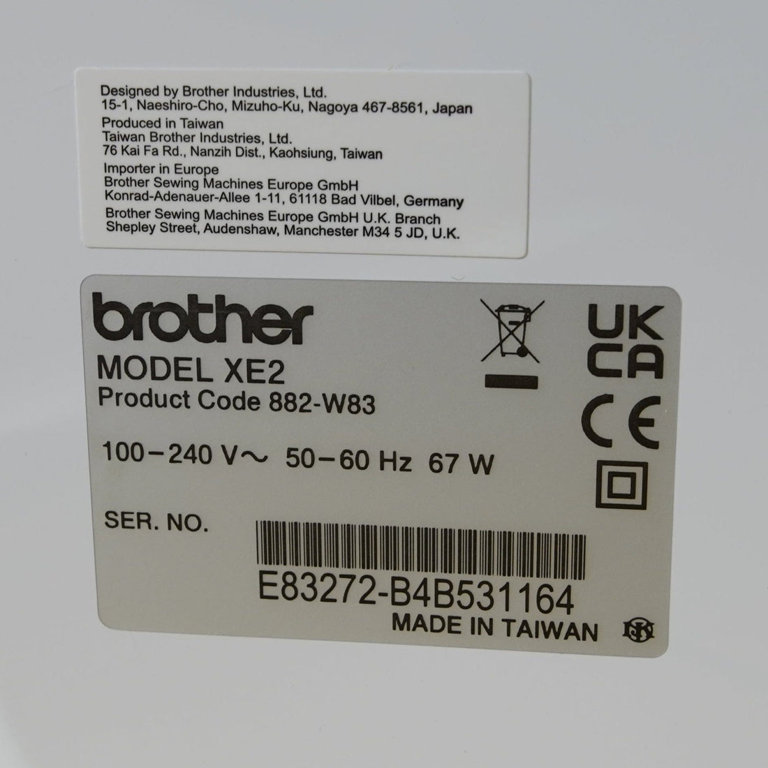 Brother Sewing Machines Brother Innov-is XE2 Embroidery Only Machine Ex Demonstration Model  - The Sewing Studio