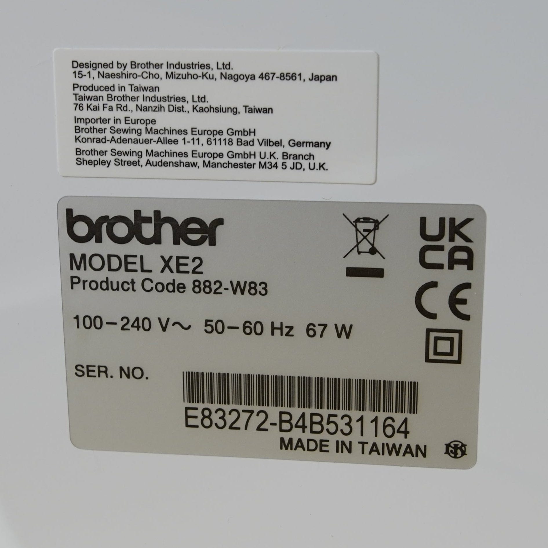 Brother Sewing Machines Brother Innov-is XE2 Embroidery Only Machine Ex Demonstration Model  - The Sewing Studio