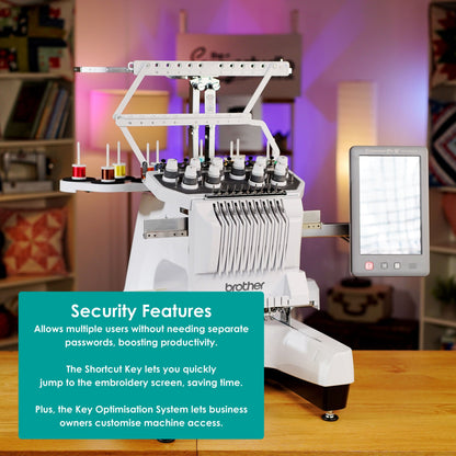 Brother Sewing Machines Brother PR1060W Entrepreneur Pro W 10-Needle Embroidery Machine  - The Sewing Studio