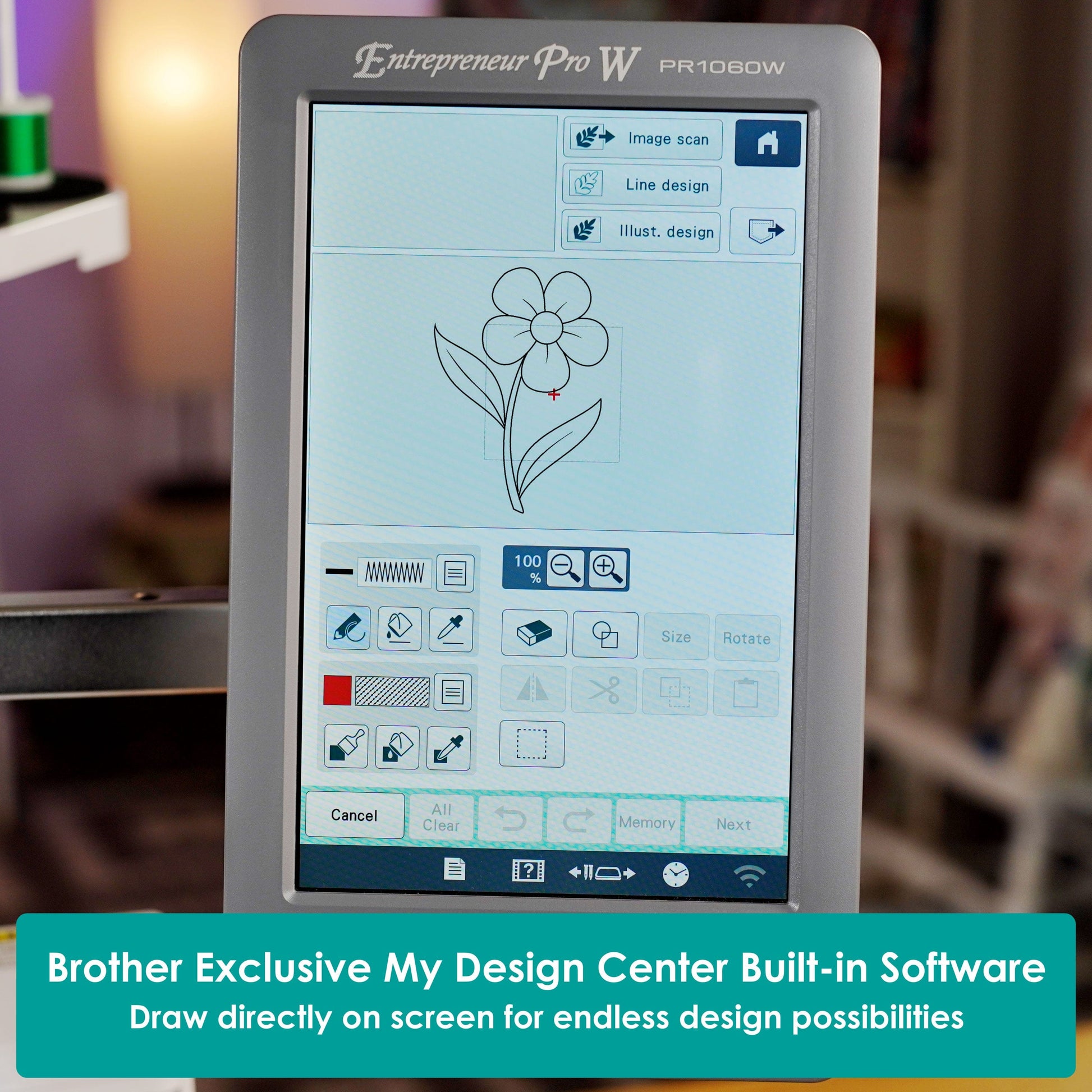 Brother Sewing Machines Brother PR1060W Entrepreneur Pro W 10-Needle Embroidery Machine  - The Sewing Studio