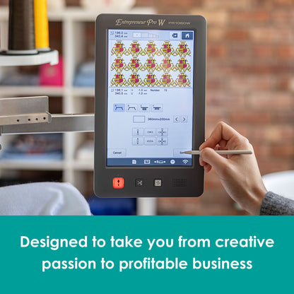 Brother Sewing Machines Brother PR1060W Entrepreneur Pro W 10-Needle Embroidery Machine  - The Sewing Studio