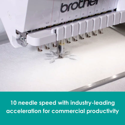 Brother Sewing Machines Brother PR1060W Entrepreneur Pro W 10-Needle Embroidery Machine  - The Sewing Studio