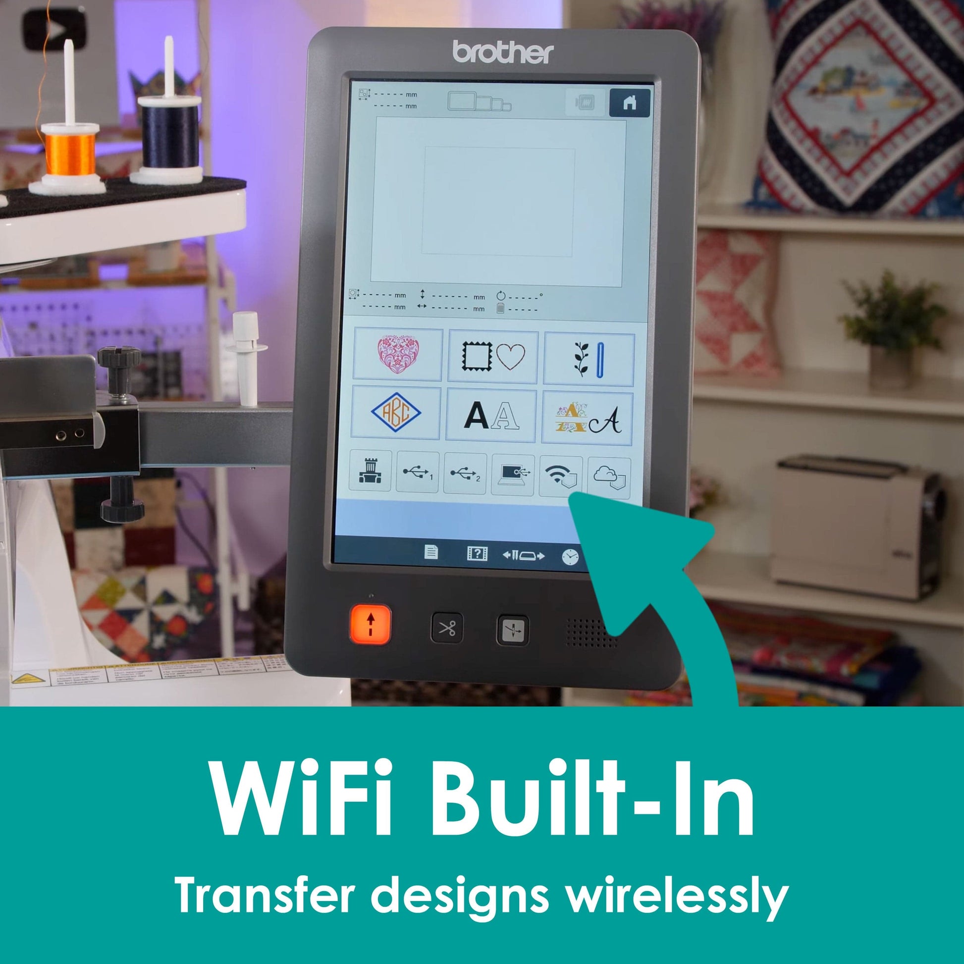 Brother Sewing Machines Brother PR680W Embroidery Machine  - The Sewing Studio