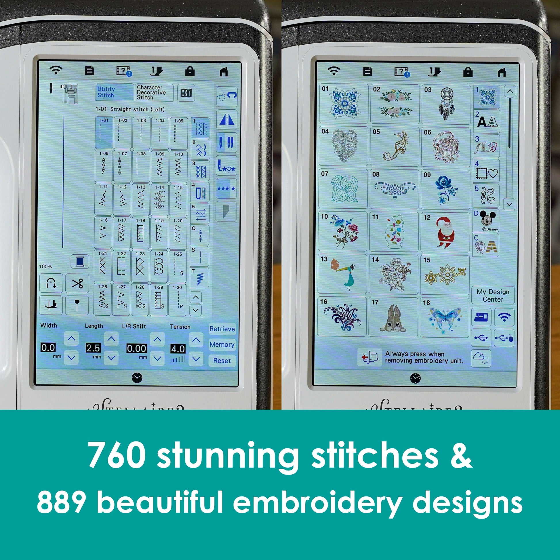 Brother Sewing Machines Brother Stellaire Innov-is XJ2 Sewing & Embroidery Machine  - The Sewing Studio