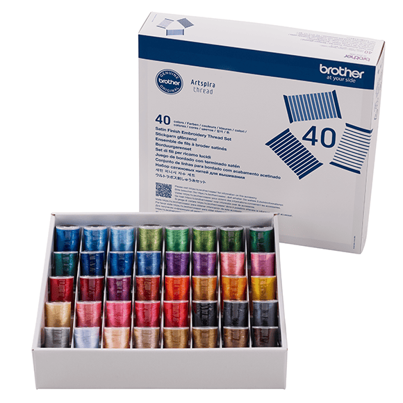 Brother 40 colour embroidery thread set ETS40N