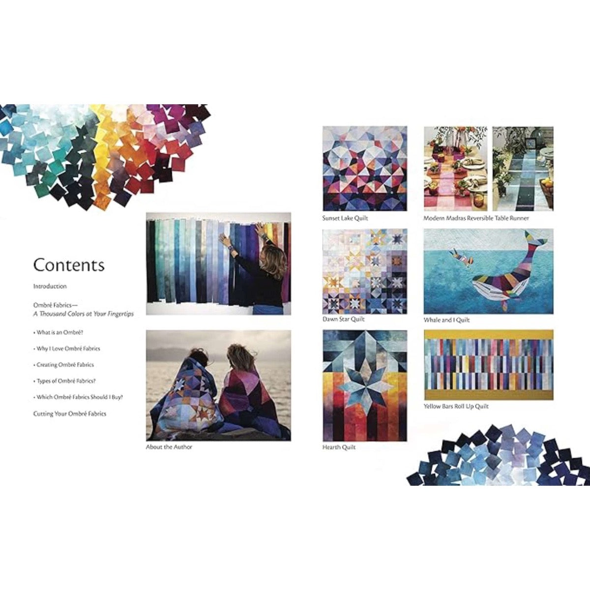 C&T Publishing Books Ombre Quilts: 6 Colourful Projects by Jennifer Sampou  - The Sewing Studio