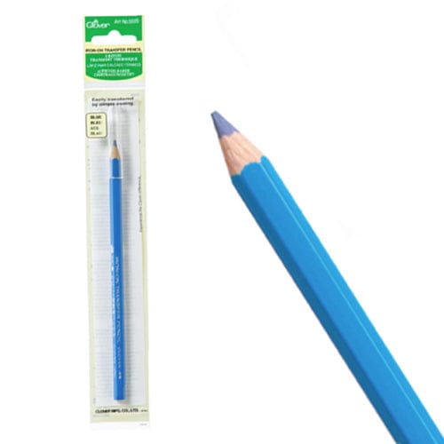 Clover Pens Pencils Markers Iron-on Transfer Pencil Blue  - The Sewing Studio