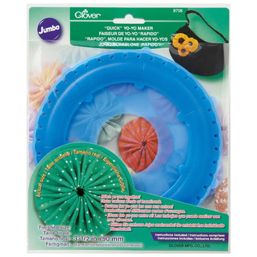 Clover Quilting Accessories Yo-Yo Maker: Jumbo Round  - The Sewing Studio for sale UK - The Sewing Studio