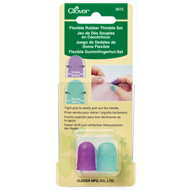 Clover Thimbles Rubber Thimble Set  - The Sewing Studio for sale UK - The Sewing Studio