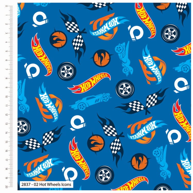 Craft Cotton Co Fabric Hot Wheels Fabrics  - The Sewing Studio