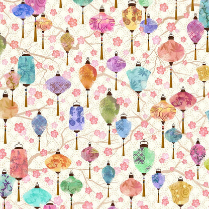 Pink Japanese Craft Cotton Co Fabric Craft Cotton Meditations on Japan - The Sewing Studio