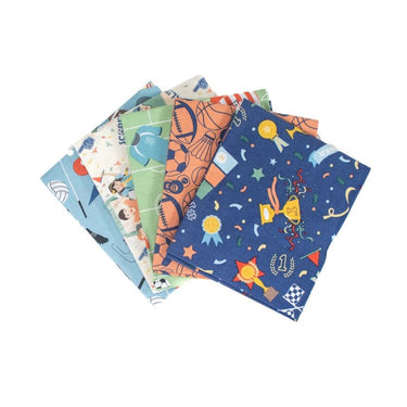 Craft Cotton Co Fabric Pre Cuts Team Player Fat Quarter Pack  - The Sewing Studio for sale UK - The Sewing Studio