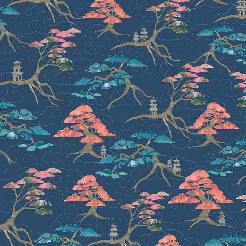 Craft Cotton Fabric Meditations On Japan Bonsai 3469-03  - The Sewing Studio