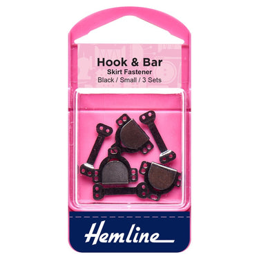 Hook and Bar - Small Black Fastener