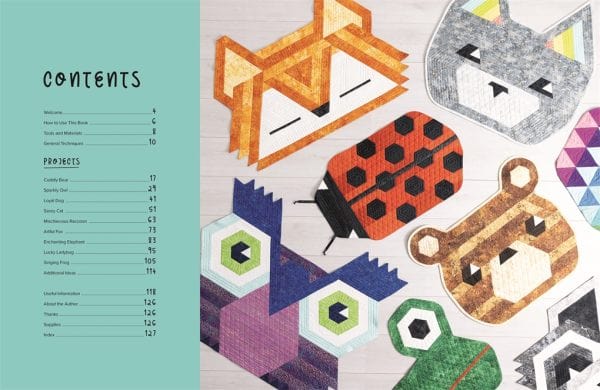 David & Charles Books Jelly Roll Animal Quilts Book  - The Sewing Studio